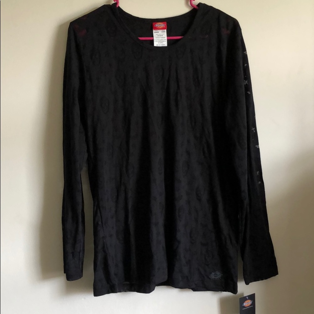 Dickies Long Sleeve Skulls & Bats Shirt